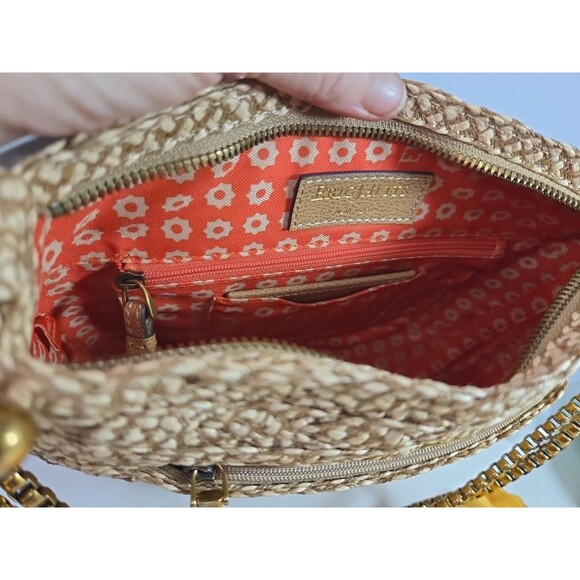 Eric Javits Handbag Lil Sq Ayesha Peanut Woven w/Gold Hardware Medium Sz NWT - Picture 15 of 16